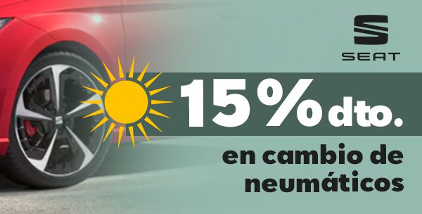 Cambio de neumáticos con un 15% Dcto. en todas las medidas y marcas Y REGALO DE CHEQUES DE TALLER